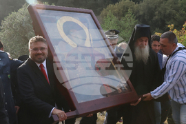 Гърция - Света гора - Зографски манастир - литийно шествие