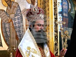 Българският патриарх и софийски митрополит Даниил отслужи литургия в храма „Св. великомъченик Георги Победоносец" в София, снимка – Даниел Димитров/БТА