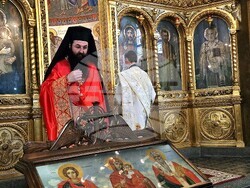 Българският патриарх и софийски митрополит Даниил отслужи литургия в храма „Св. великомъченик Георги Победоносец" в София, снимка – Даниел Димитров/БТА