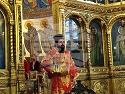 Българският патриарх и софийски митрополит Даниил отслужи литургия в храма „Св. великомъченик Георги Победоносец" в София, снимка – Даниел Димитров/БТА