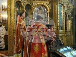 Българският патриарх и софийски митрополит Даниил отслужи литургия в храма „Св. великомъченик Георги Победоносец" в София, снимка – Даниел Димитров/БТА