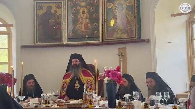 Мелнишкият епископ Герасим пожела на архимандрит Гавриил да носи кръста си с достойнство за полза на всички