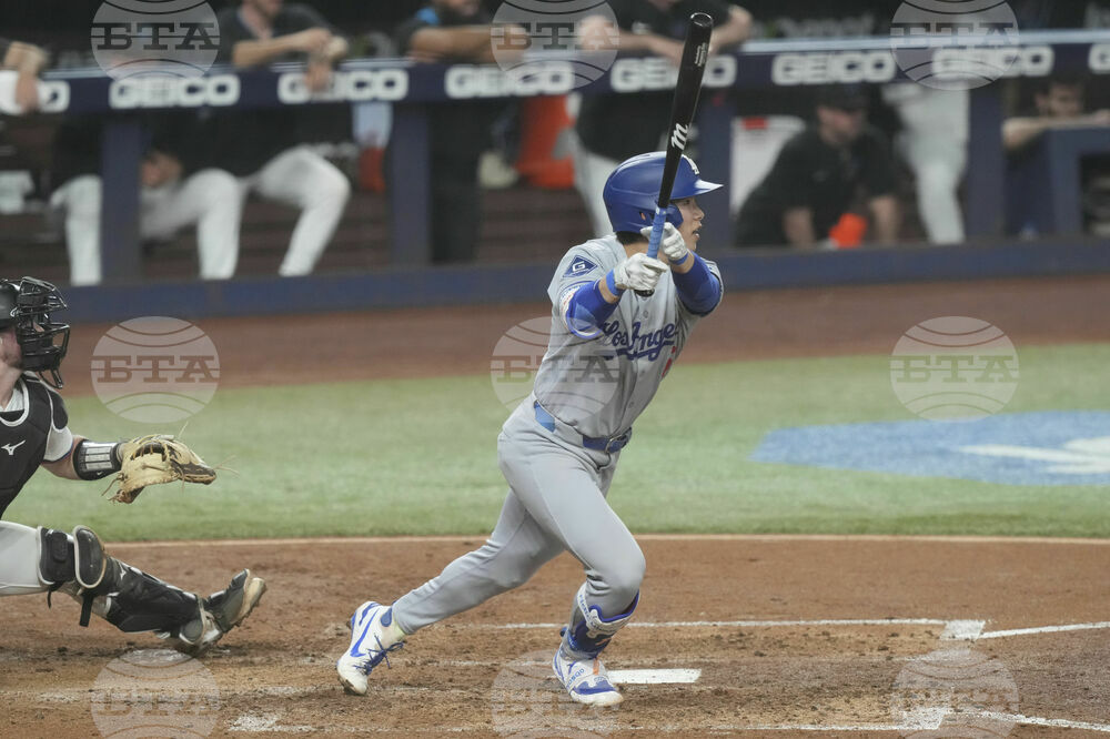 Dodgers Marlins Baseball
