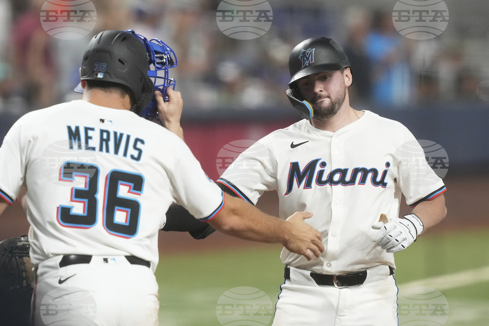 Dodgers Marlins Baseball