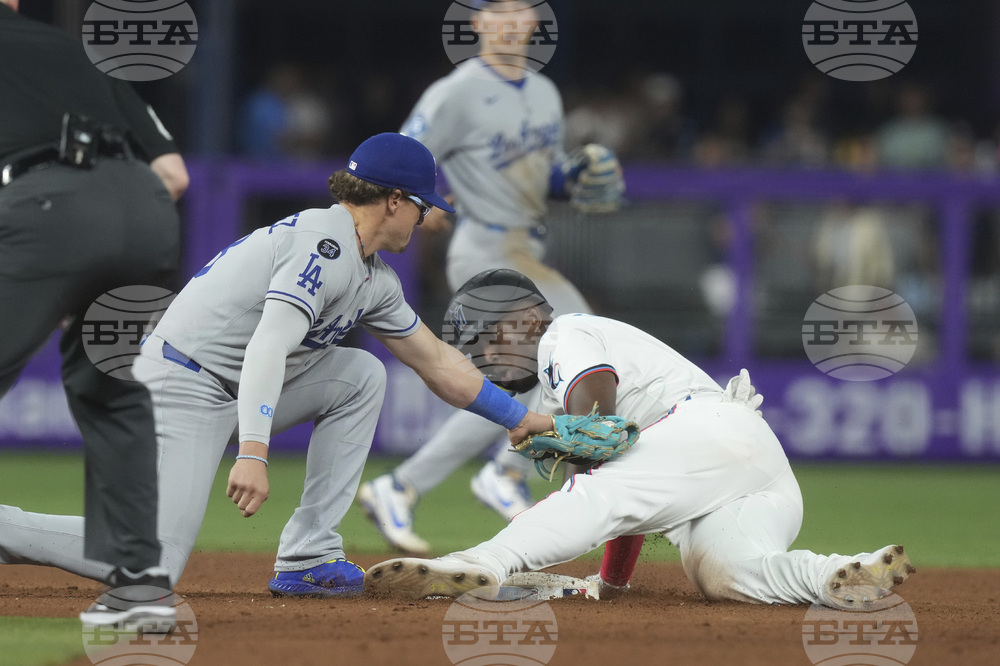 Dodgers Marlins Baseball