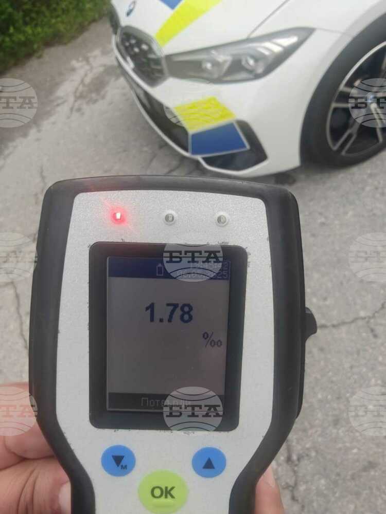 Шофьор с отчетени 2,57 промила алкохол е установен при полицейска проверка в Сливен