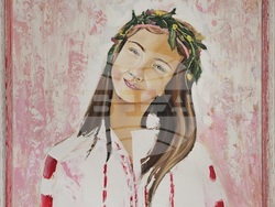 Творба на Гергана Стоянова от изложбата „Нов живот“. Снимка: Vivacom Art Hall 