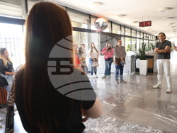 Гърция - Солунски университет „Аристотел“ - студенти - обиколка