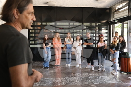 Гърция - Солунски университет „Аристотел“ - студенти - обиколка