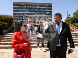 Гърция - Солунски университет „Аристотел“ - студенти - обиколка