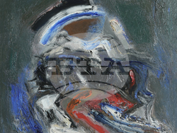 Картина на Енчо Пиронков. Снимка: Организаторите на изложбата „Енчо Пиронков – живопис – колекция Банови“ 