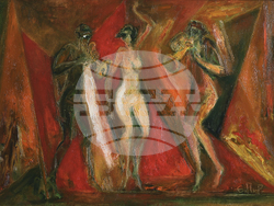 Картина на Енчо Пиронков. Снимка: Организаторите на изложбата „Енчо Пиронков – живопис – колекция Банови“ 