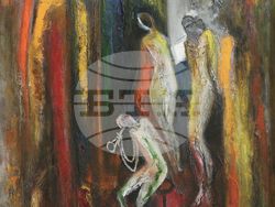 Картина на Енчо Пиронков. Снимка: Организаторите на изложбата „Енчо Пиронков – живопис – колекция Банови“ 