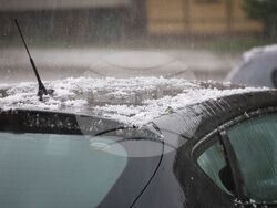 Бургас - дъжд - градушка