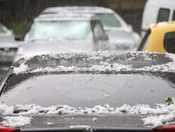 Бургас - дъжд - градушка