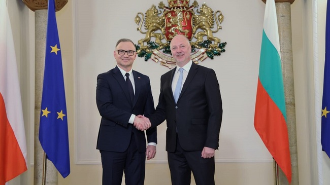 PM Zhelyazkov Talks with Polish President Duda