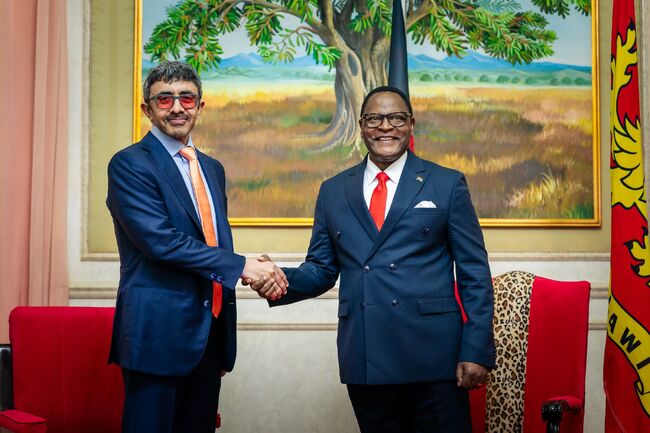 УАМ: Външният министър на ОАЕ бе приет от президента на Малави в Лилонгве