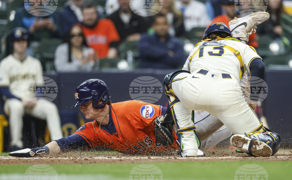 APTOPIX Astros Brewers Baseball