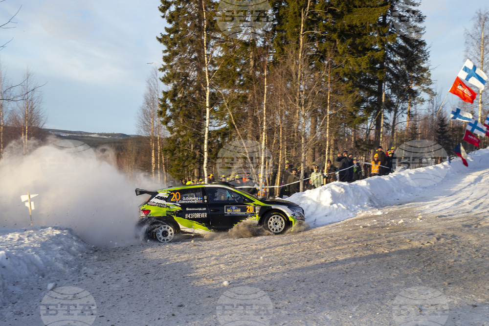 Оливер Солберг поведе в Рали Монте Карло след хаотичен първи ден