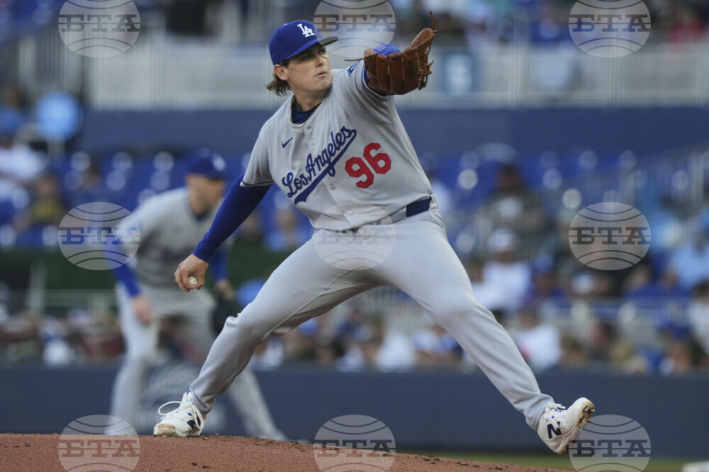 Dodgers Marlins Baseball