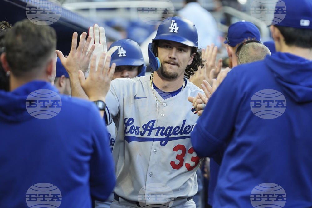 Dodgers Marlins Baseball