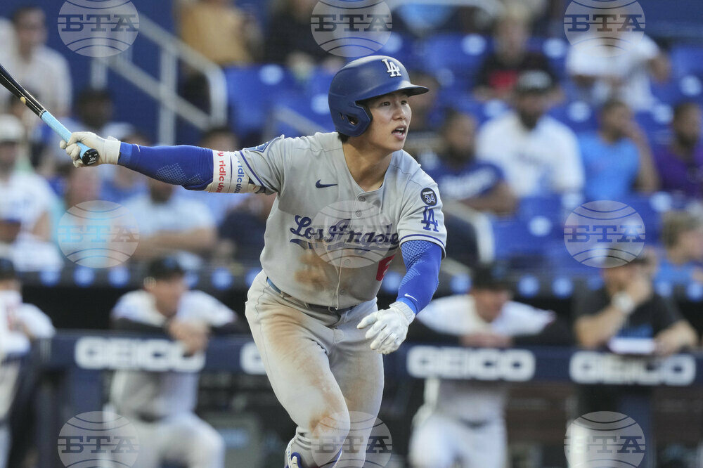 Dodgers Marlins Baseball