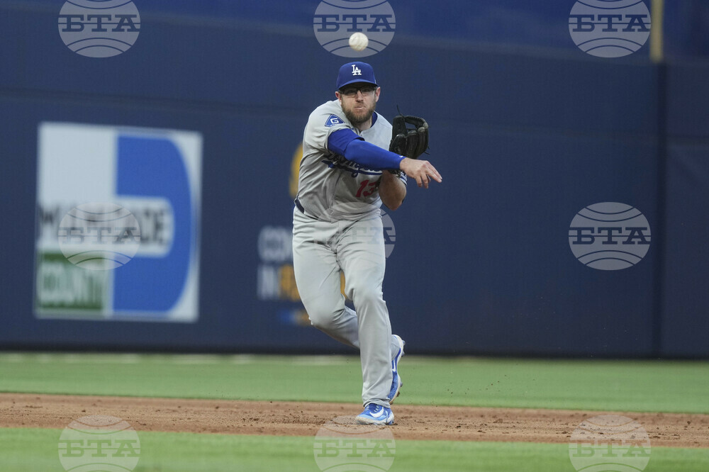 Dodgers Marlins Baseball