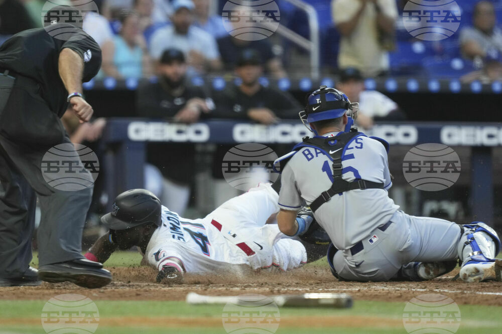 Dodgers Marlins Baseball