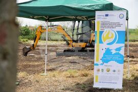 Камено - нова сграда за пожарната служба - първа копка