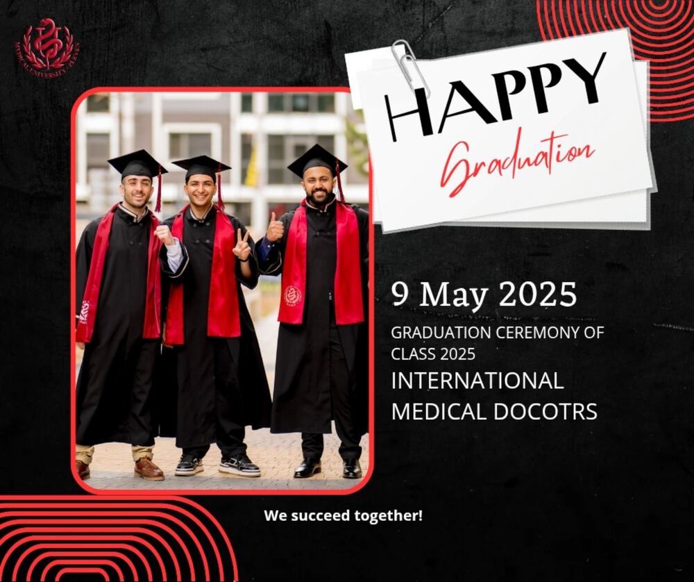 Медицински университет – Плевен: На 9 май Медицински университет – Плевен дипломира тържествено Випуск 2025 чуждестранни лекари