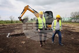 Камено - нова сграда за пожарната служба - първа копка