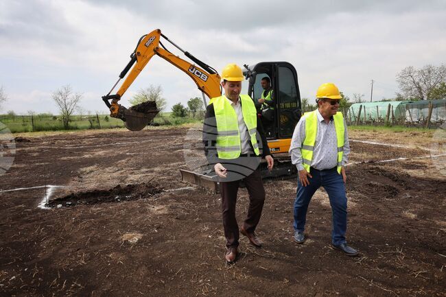 Камено - нова сграда за пожарната служба - първа копка