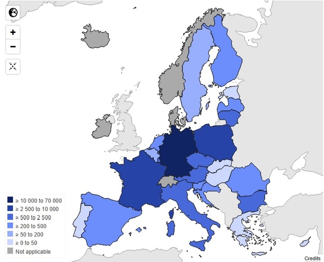 Над 89 000 разрешителни за работа и пребиваване са дадени на висококвалифицирани работници от държави извън ЕС през 2023 г., отчита Евростат