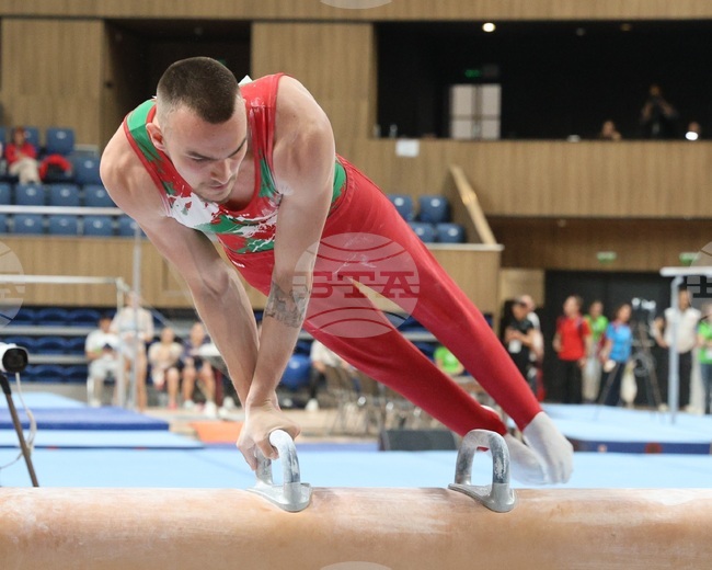 Националът по спортна гимнастика Раян Радков получи най-висока оценка на кон с гривни на първенството на италианската Серия А2