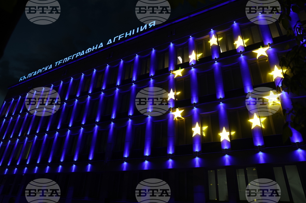 Българска телеграфна агенция - 3D мапинг - Ден на Европа