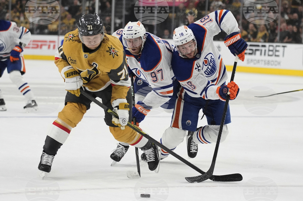 Oilers Golden Knights Hockey