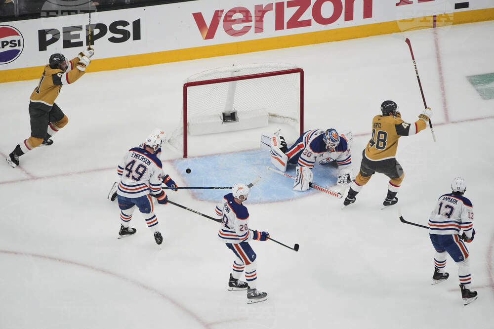 Oilers Golden Knights Hockey