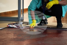 Министерство на културата - червена боя