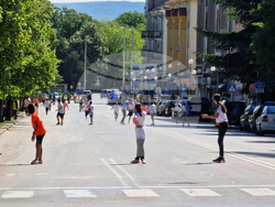 Шумен - Ден на Европа - ученическа щафета