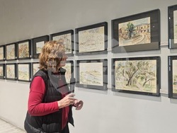 Кураторска обилка из изложбата "Пазители" се състоя днес, 9 май  в Галерията на Съюза на българските художници, намираща се на ул. „Шипка“ №6 в София и бе водена от дъщерята на двамата творци – Деяна Алшех.