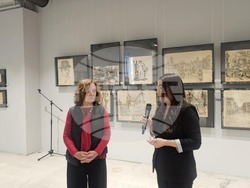 Кураторска обилка из изложбата "Пазители" се състоя днес, 9 май  в Галерията на Съюза на българските художници, намираща се на ул. „Шипка“ №6 в София и бе водена от дъщерята на двамата творци – Деяна Алшех.