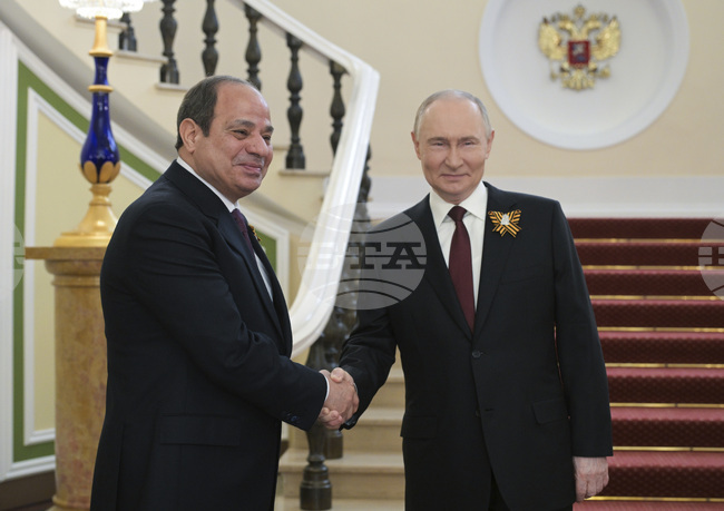 Путин обсъди с президента на Египет съвместни проекти в енергетиката, съобщи пресслужбата на Кремъл