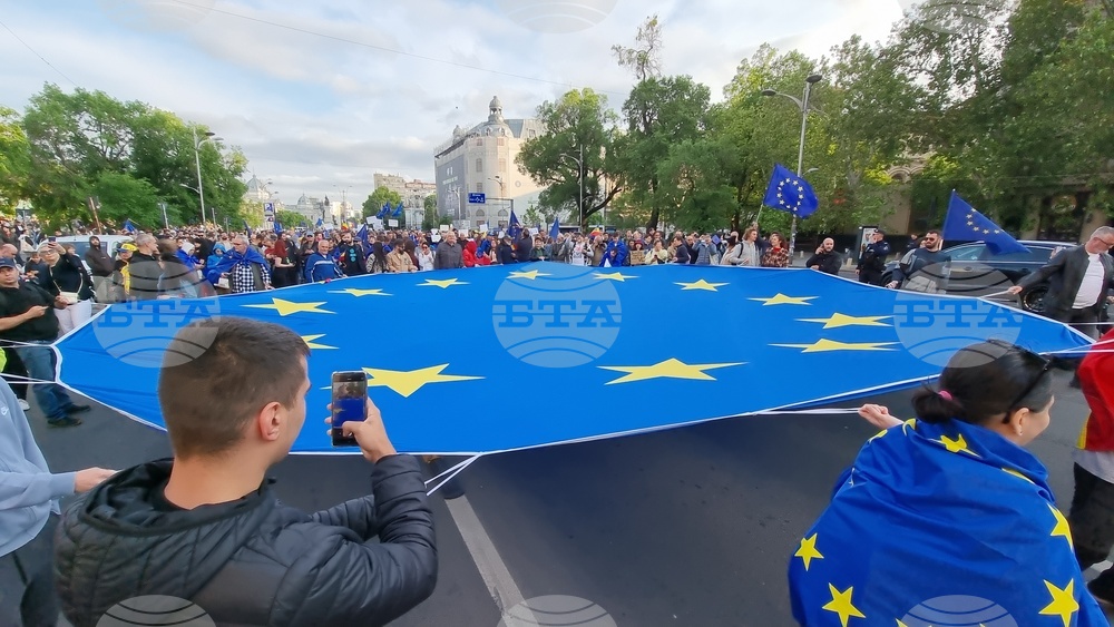 Румъния - Букурещ - Ден на Европа - мирно шествие