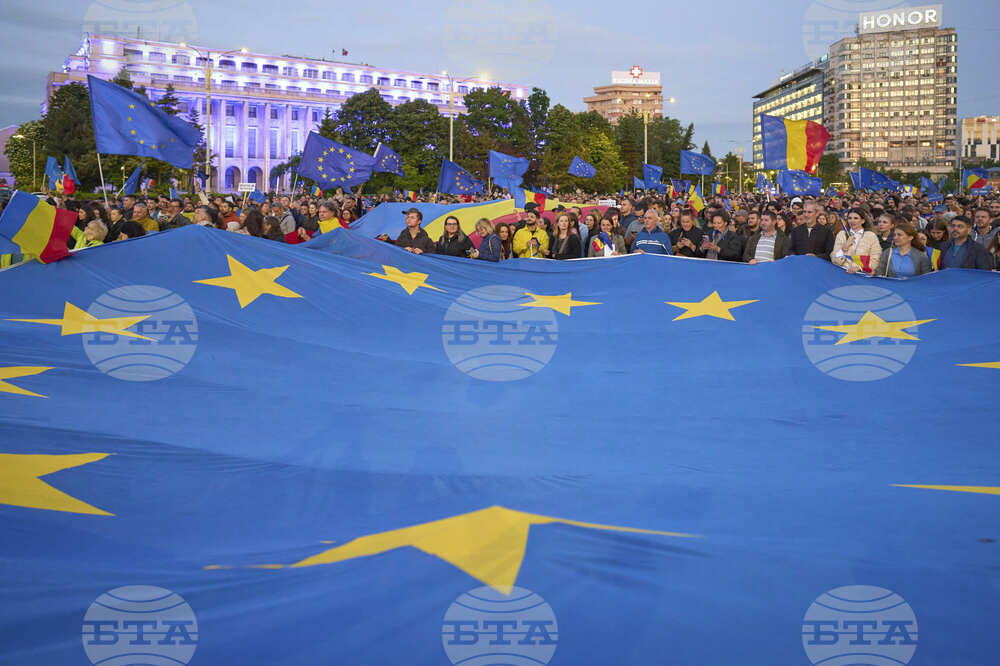 Romania Election Pro-EU Rally