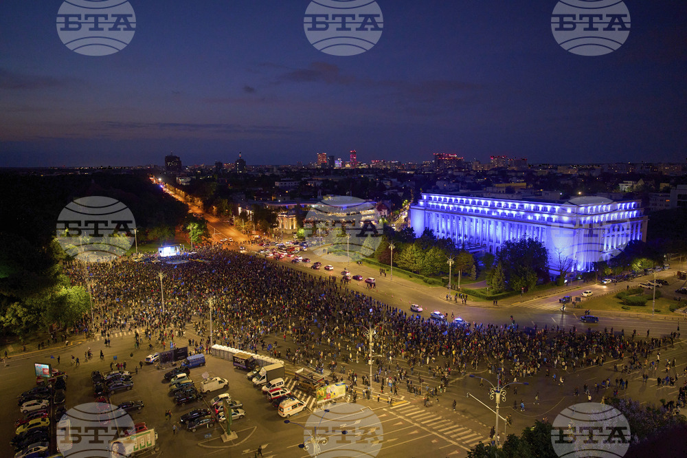 Romania Election Pro-EU Rally