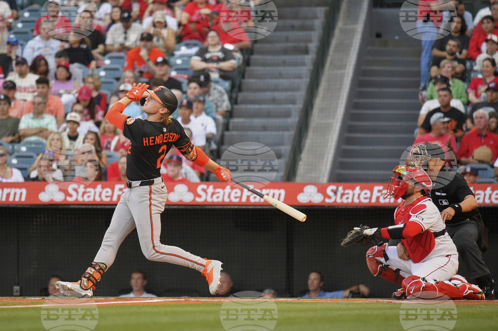 Orioles Angels Baseball
