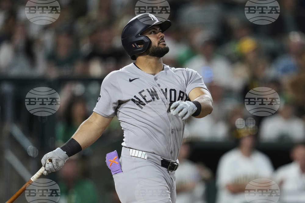 APTOPIX Yankees Athletics Baseball