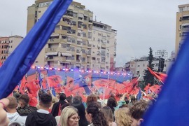 Албания - Социалистическа партия - заключителен митинг