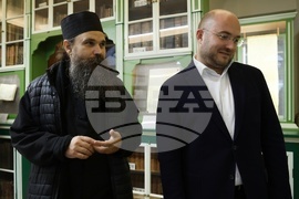 Гърция - Света Гора - Българска делегация - библиотека - посещение