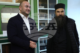 Гърция - Света Гора - Българска делегация - библиотека - посещение